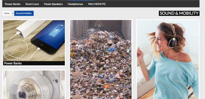 Plastik Müll im Geekstore von Hartlauer