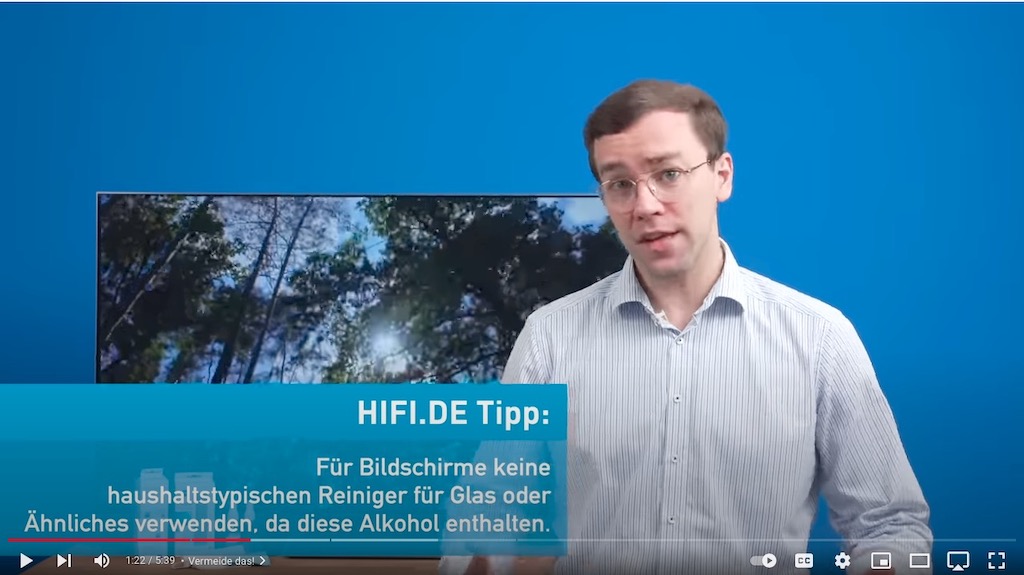 Video über TV putzen von Hifi.de